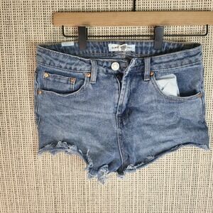 Almost Famous Daisy Dukes  Jean Shorts High Rise Women's Sz3‎  Pre-Owned